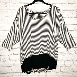 Lane Bryant Color Block Striped Shirt